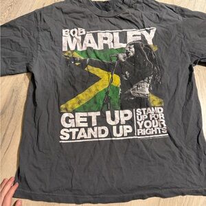 Bob Marley Graphic Tee - Black‎